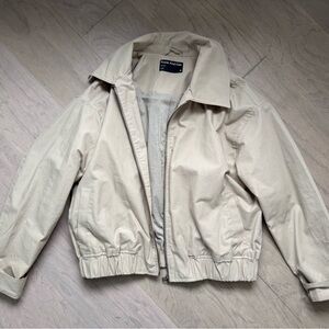 Frank & Oak Tan Bomber Zipped Jacket
